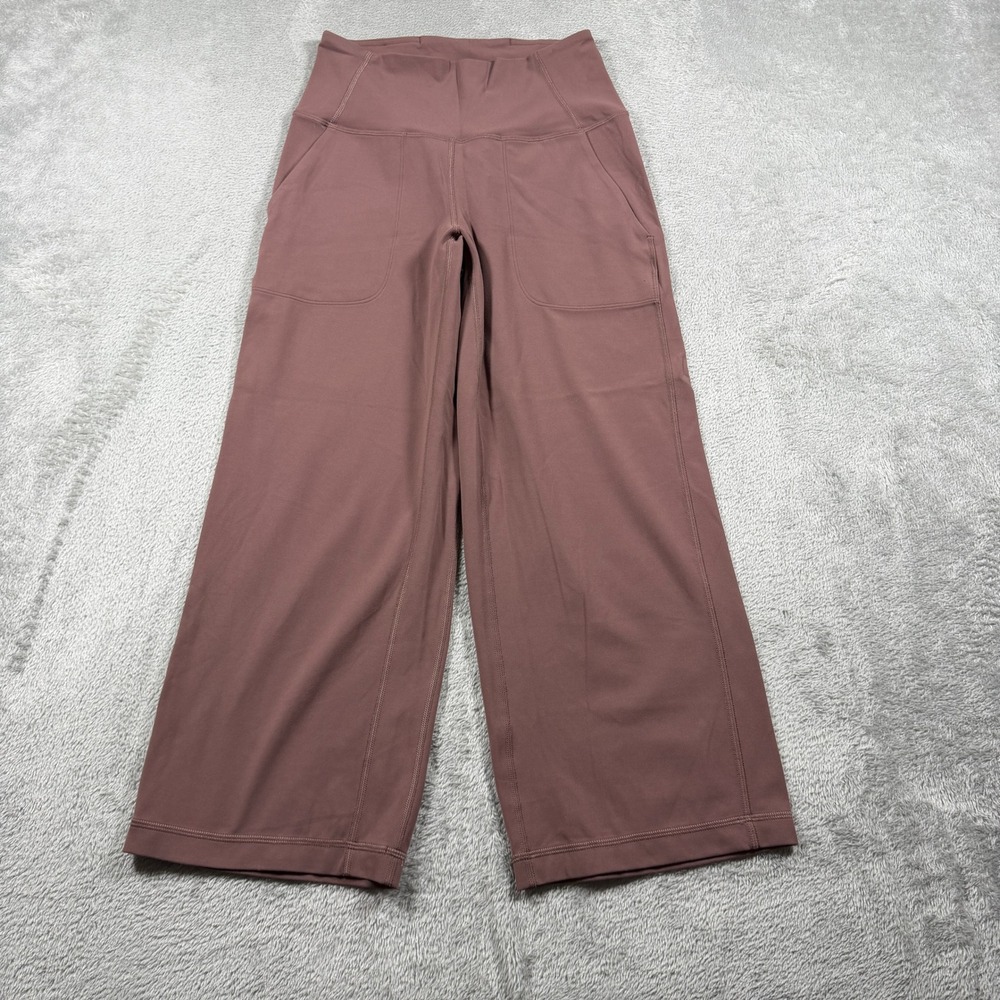 Lululemon Align High-Rise Wide-Leg Crop Pant Women 4 Dark Oxide LW6BQJS
